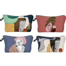 Trousse à Maquillage Multicolore Spydge - 4 Pièces Organisateur en Toile