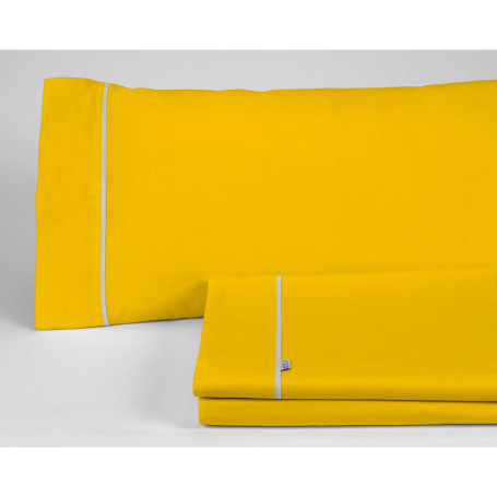 Ensemble de Draps en Coton Rita Terracotta pour Lit 180 cm - 4 Pièces