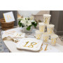 Chemin de Table Anniversaire 30 Ans Or et Blanc - Santex