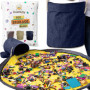 Panier de Rangement Pliable pour Jouets et Tapis de Jeu - Sac XL en Toile