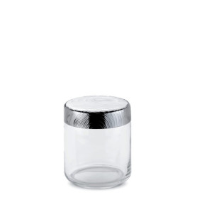 Pot de Cuisine Hermétique en Verre avec Couvercle en Acier Inoxydable - Alessi Veneer PU05/75