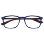 Lunettes de Lecture OPULIZE Max - Monture Large Rectangulaire Bleu Marine Mat