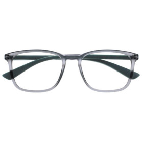 Lunettes de Lecture OPULIZE Max - Monture Large Rectangulaire Gris Transparent
