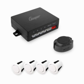 Système de Radar de Recul BEEPER avec 4 Capteurs Blancs
