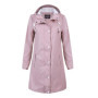 Veste de Pluie Softshell Femme - Parka Imperméable Rose avec Capuche