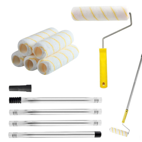 Kit de Rouleaux de Peinture ACEBON - 6 Pcs avec Long Rouleau Extensible de 120 cm