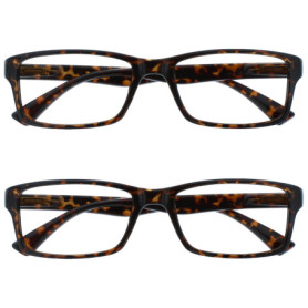 Pack de 2 Lunettes de Lecture Marron Écaille pour Hommes et Femmes - OPULIZE