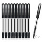 Deli Lot de 12 Stylos Roller Gel Noir 0,5 mm - Écriture Ergonomique