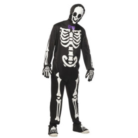 Costume Squelette Élégant Lumineux pour Homme avec Accessoires