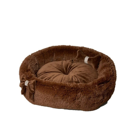 Lit pour Animal de Compagnie GO GIFT XL Chocolat 60x18x60 cm