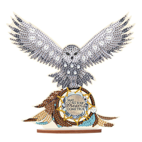 DCIDBEI Kit de Broderie Diamant Aigle avec Attrape-Rêves - Décoration Artistique