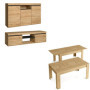 Ensemble Naturale Skraut Home - Buffet, Meuble TV et Table Extensible