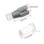 Connecteurs RJ45 Cat5e WJUAN - 20 Pièces avec Coque de Protection Grise