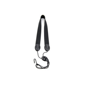 Sangle en Nylon Noir pour Saxophone Ténor/Baryton avec Crochet Métallique