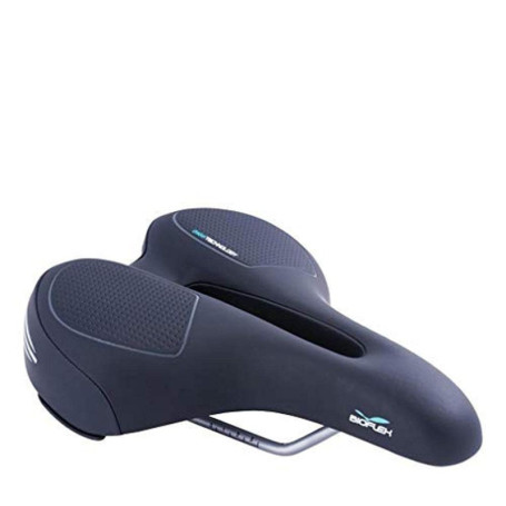 Selle de vélo BioFlex Femme sur Gel Ozone - Confort Noir