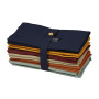 S4Sassy Multicolore Solide décoration de Maison Set De 12 Serviettes De Table en Tissu Cocktail
