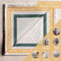 Maison d'Hermine Lot de 4 Serviettes de Table 100% Coton, carrées, réutilisables et lavables, pour Un Usage Quotidien, dîner, Ma