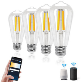 Ampoule Connectée Aigostar E27 Vintage 6W Intelligente WiFi