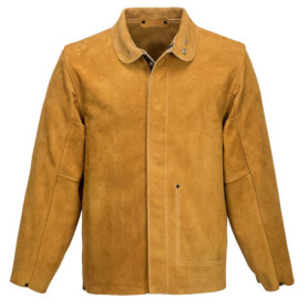 Veste de Soudage en Cuir Portwest SW34TARM - Marron Clair - Taille M