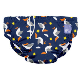 Couche de Bain Lavable Bambino Mio pour Bébé - Modèle Pélican, Taille M (6-12 mois)