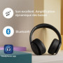 Philips TAH6509BK/00 Casque Bluetooth ANC Noir - 75h Autonomie et Confort Optimal