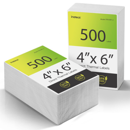 Étiquettes Thermiques d'Expédition Inateck - 1000 Unités 4x6 pouces