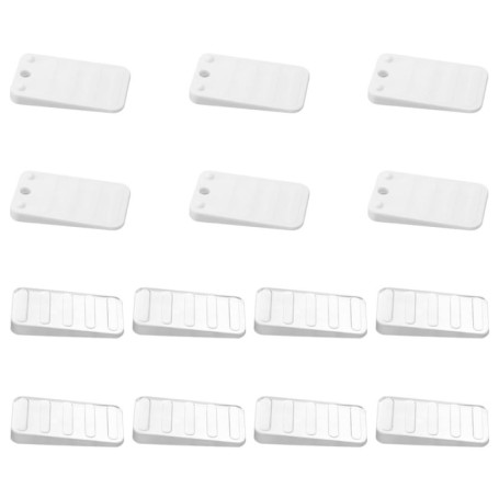 Cales Antidérapantes en Plastique Transparent - 14 Pièces pour Meubles
