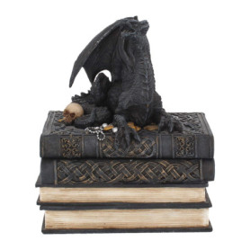 Boîte à trésors Dragon Noir - Nemesis Now, 19 cm