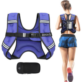 Gilet Lesté Ajustable BAGAIL pour Musculation et Gym