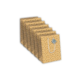 Lot de 6 Sacs Cadeaux de Noël Étoiles - Clairefontaine