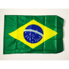 Drapeau du Brésil 90x60 cm en Polyester avec Fourreau et Cordelette
