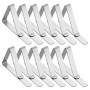 Pinces à Nappe en Acier Inoxydable - Set de 12 pour Jardin et Événements