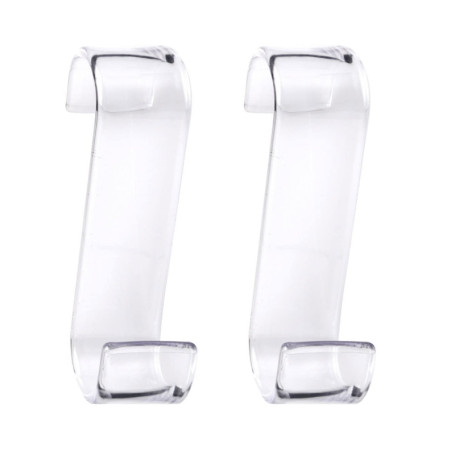 Lot de 2 Cintres Transparente Gedy Merlino pour Salle de Bain