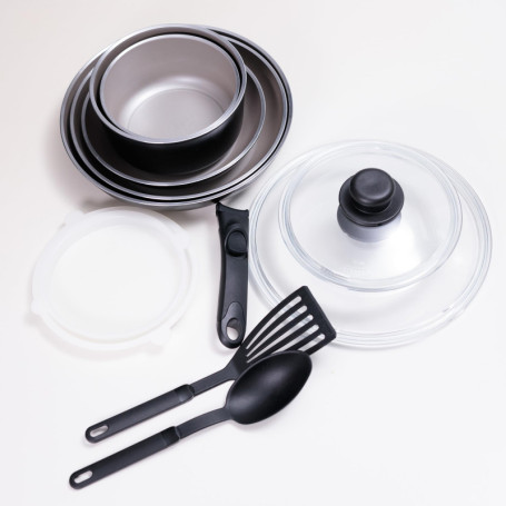 Batterie de Cuisine Kamberg 12 pièces - Induction et Éco-Responsable - Made in France