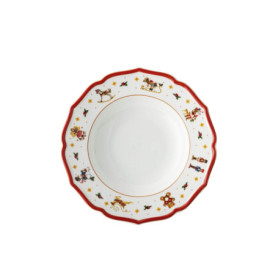 Assiette Creuse Multicolore Happy Wintertime 23 cm