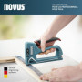 Agrafeuse manuelle Novus J-13 avec 1800 agrafes - Idéale pour le bricolage