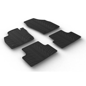 Tapis de sol en caoutchouc sur mesure pour Volkswagen T-Roc 2017- Gledring