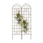 Tuteur à Tomates Relaxdays - Lot de 2 pour Plantes Grimpantes - Marron