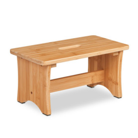 Tabouret en Bambou Relaxdays - Repose-Pieds Pratique et Décoratif