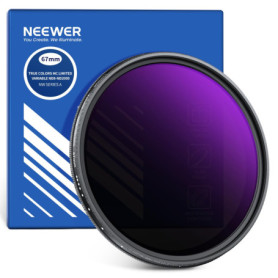 Filtre ND Variable 67mm NEEWER - Réduction de Lumière de 3 à 11 Stops