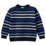 Pull en V rayé pour homme - United Colors of Benetton
