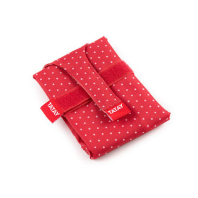 Sac à Sandwich Réutilisable TATAY - Urban Food Textile Baguette Imperméable Pois Rouge