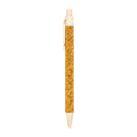 Lot de 24 Stylos à Bille Écologiques en Liège et Paille de Blé - Encre Bleue