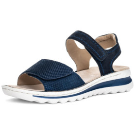 Sandales ARA Tampa Femme en Cuir Bleu - Confort et Élégance