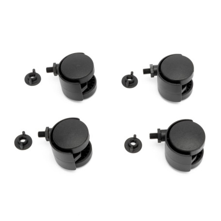 Lot de 4 roulettes pivotantes pour meubles de bureau - STEY ACCESORIOS