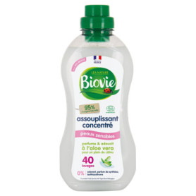 Biovie Assouplissant Concentré Aloe Vera 1L - Douceur pour Peaux Sensibles