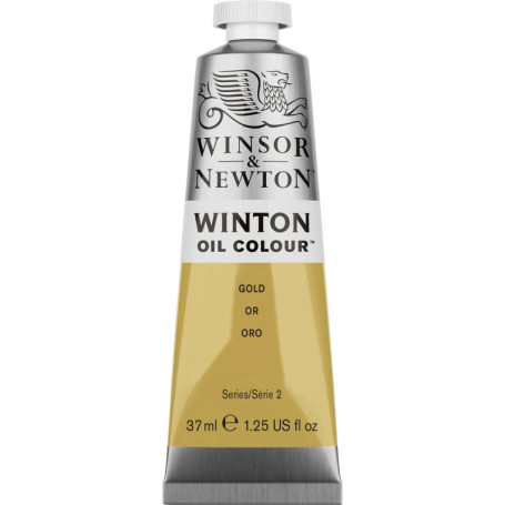Peinture à l'huile Winsor & Newton Winton 37ml Tube Couleur Or