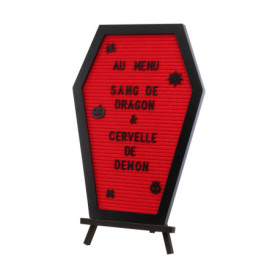 Tableau à Lettres Cercueil Chaks - Décoration Gothique Halloween