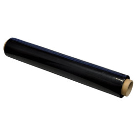Rouleau de Film Étirable Noir 500 mm - 1,7 kg pour Emballage et Déménagement