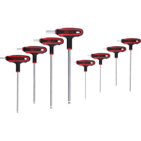 Jeu de clés hexagonales KS TOOLS ERGOTORQUEplus - 8 pièces avec rotule